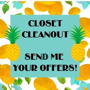 I'M CLEANING OUT MY CLOSET!!